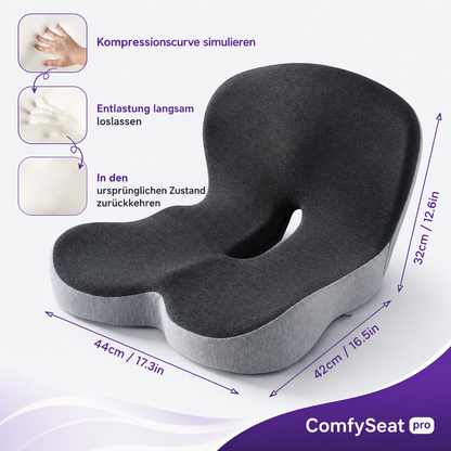 ComfySeat pro – Ergonomisches Sitzkissen mit Memory Schaum