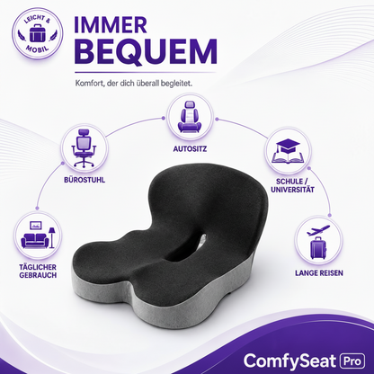ComfySeat pro – Ergonomisches Sitzkissen mit Memory Schaum