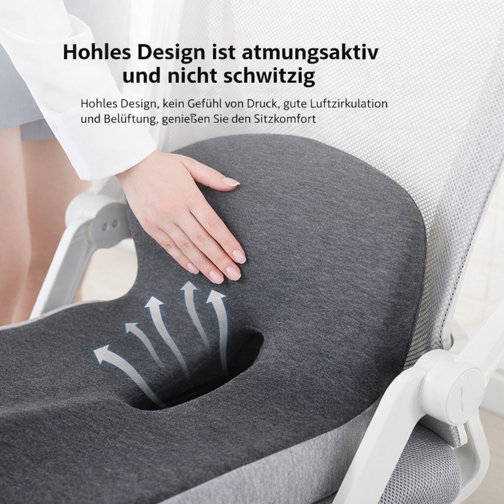 ComfySeat pro – Ergonomisches Sitzkissen mit Memory Schaum